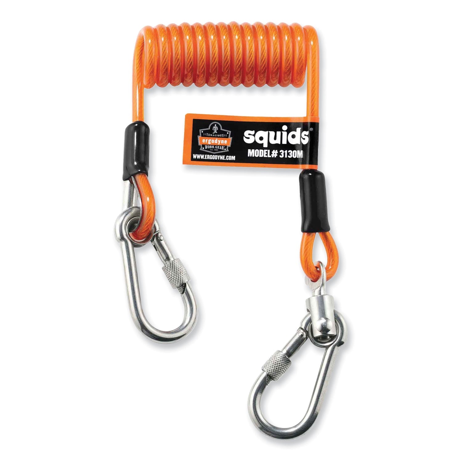 ergodyne-squids-3130m-coiled-cable-lanyard-with-carabiners-num-ego19131_1